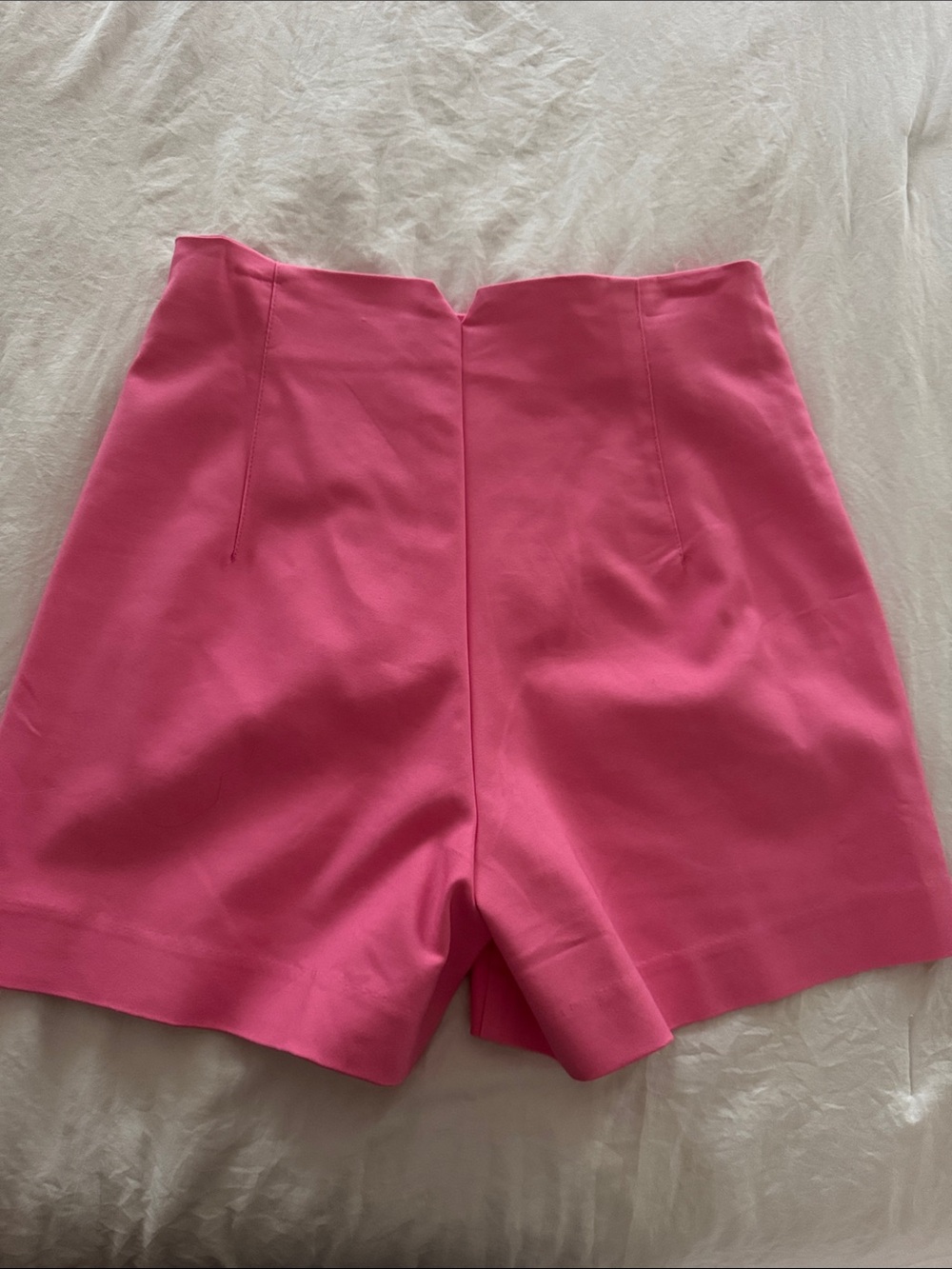 stradivarius Hot Pink Tailored High-Rise Shorts - Picture 3 of 3